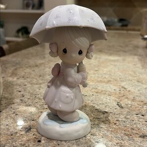 1987 Precious Moments April Calendar Girl Figurine